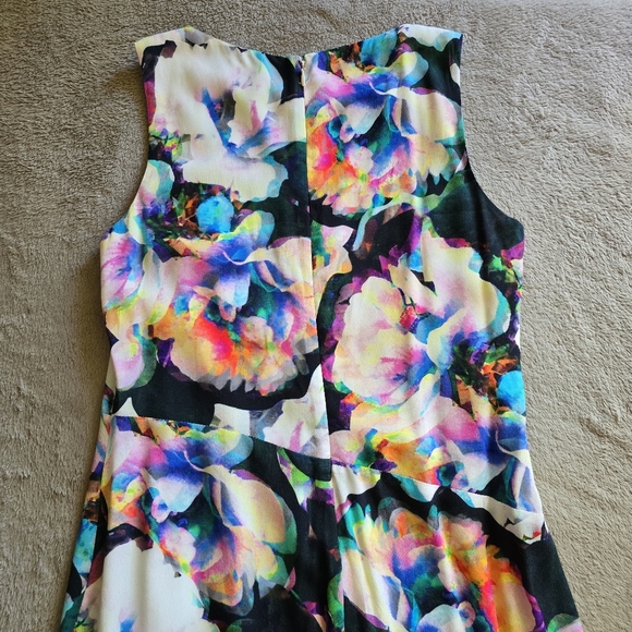 Nicole Miller Artelier Sleeveless Floral Midi Dress size 6 - Picture 6 of 10